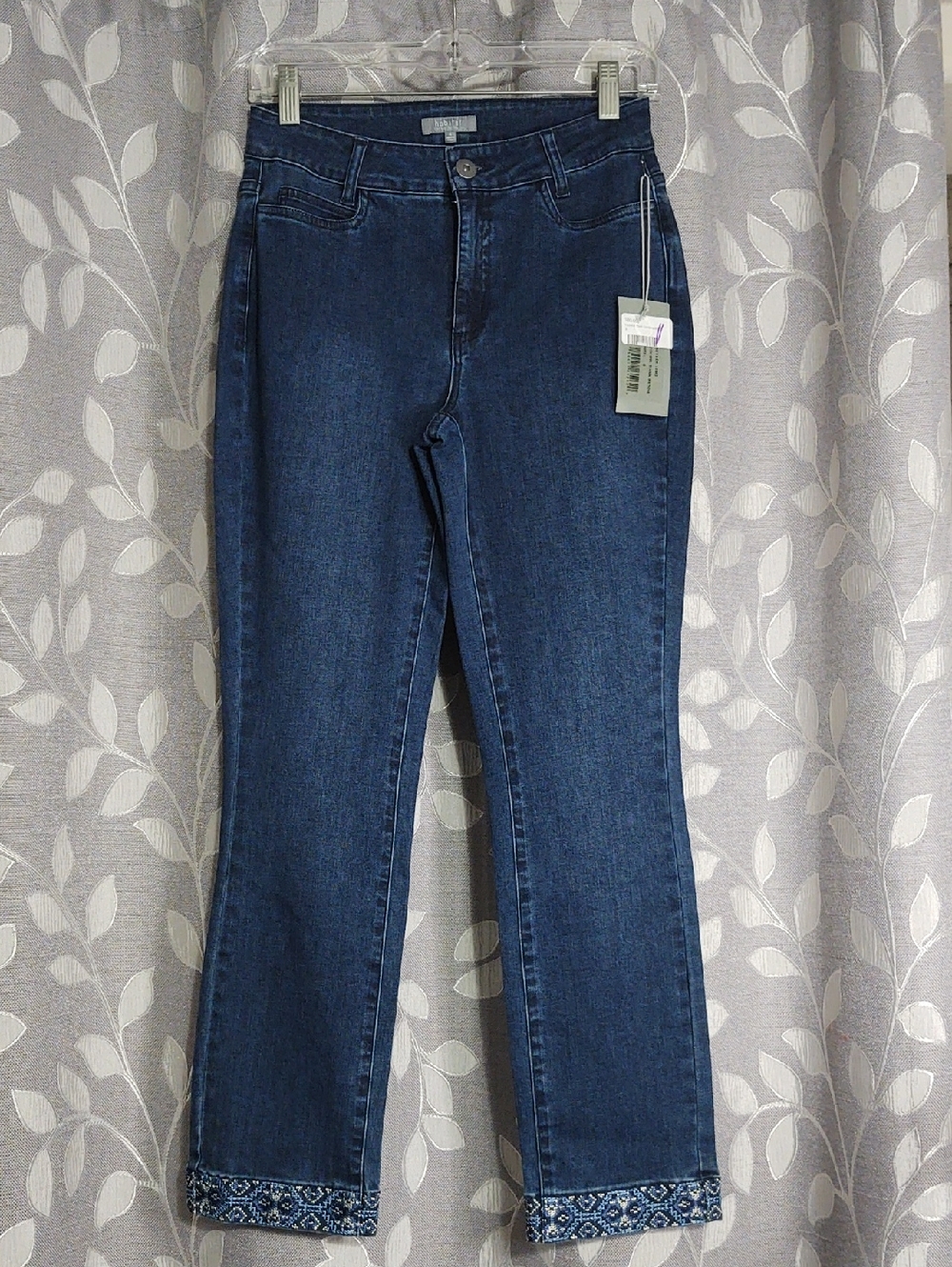 Habitat Dark Blue Women's Jeans with Embroidered Cuff size 4